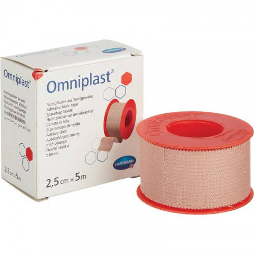 

Omniplast / Омнипласт - фиксирующий пластырь из текстильной ткани 2,5 см х 5 м