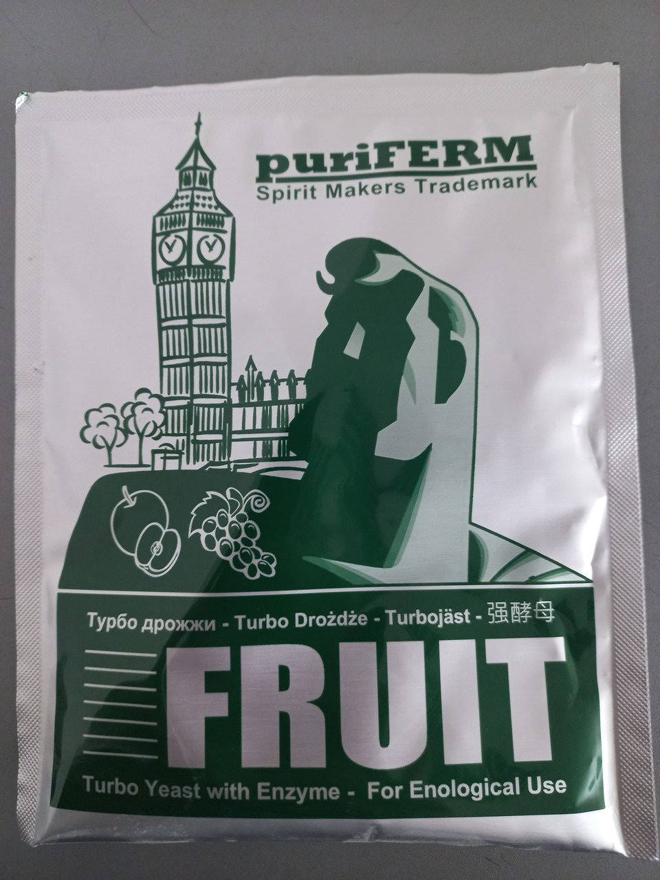 

Турбо дріжджі Fruit Puri Ferm Турбо дрожжи Fruit