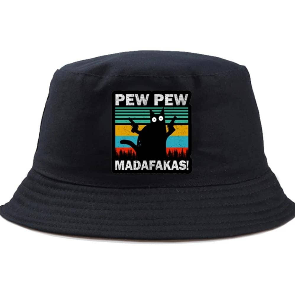 

Панама мужская с принтом Pew Pew летняя