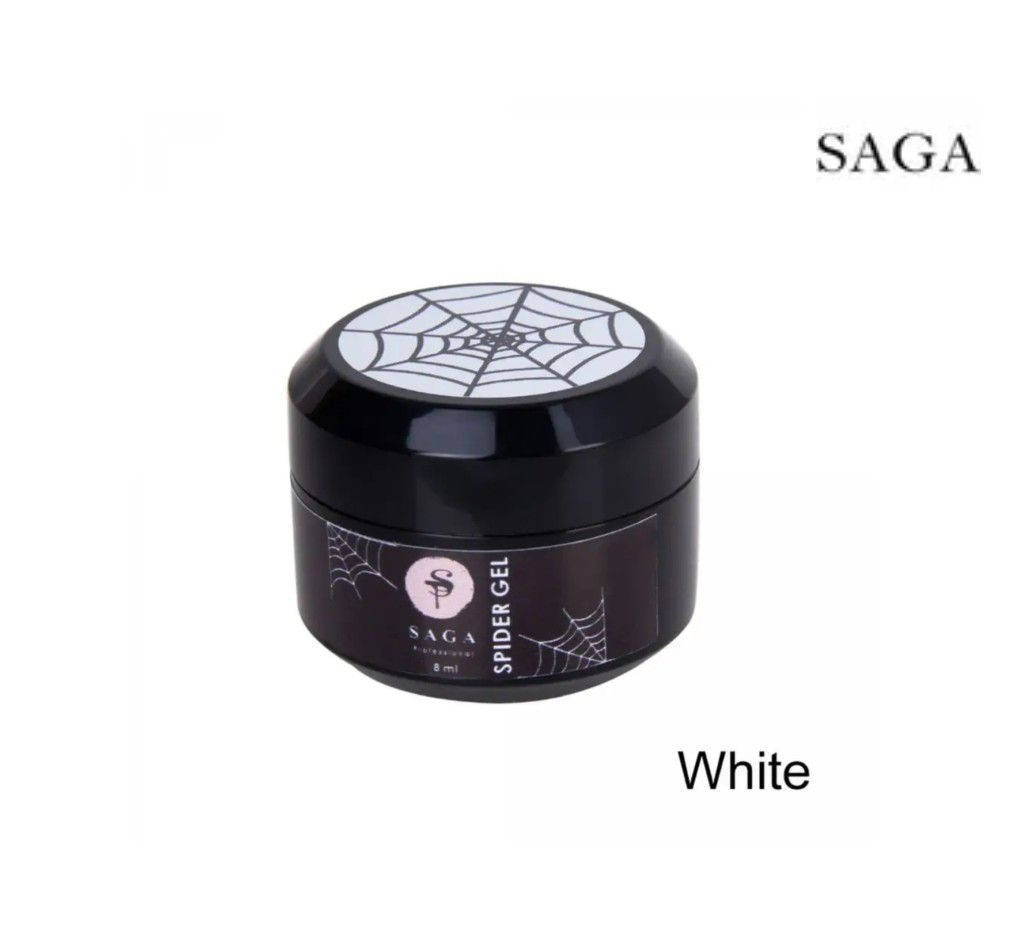 

Гель-паутинка Saga Professional Spider White (белая), 8 мл, Белый