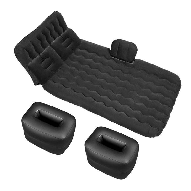 

Надувной автомобильный матрас Lesko SD-7 Black на заднее сиденье с подголовником кровать 130*80 см, Черный