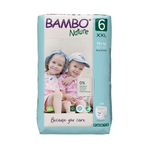 

ЭКО Подгузники-трусики Bambo Nature Pants 6 (18+ kg) 18 шт. Bambo Nature (10000192)