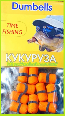 

Мини-бойлы TimeFishing dumbbells Кукуруза
