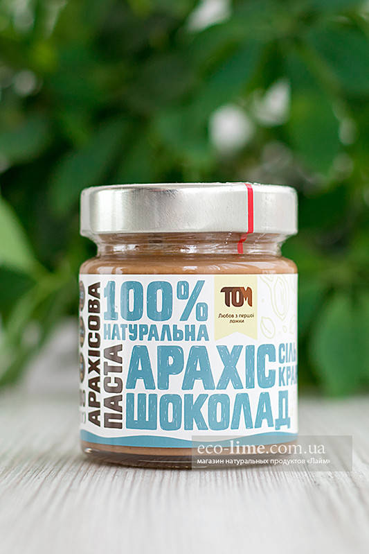 

Арахисовая паста ТОМ кранч с шоколадом