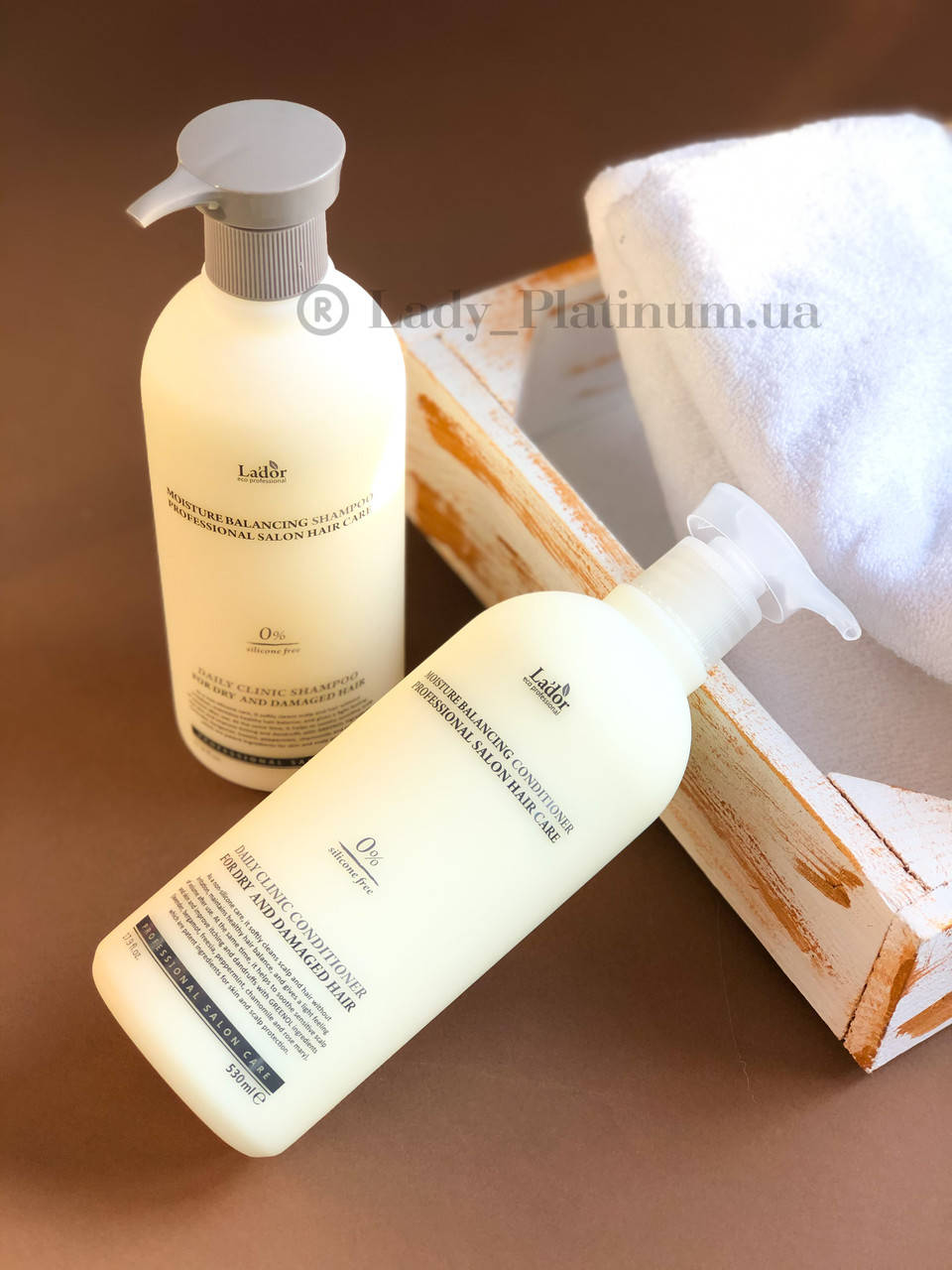 

Набор для волос 0% selicone Lador (шампунь+кондиционер), 530мл