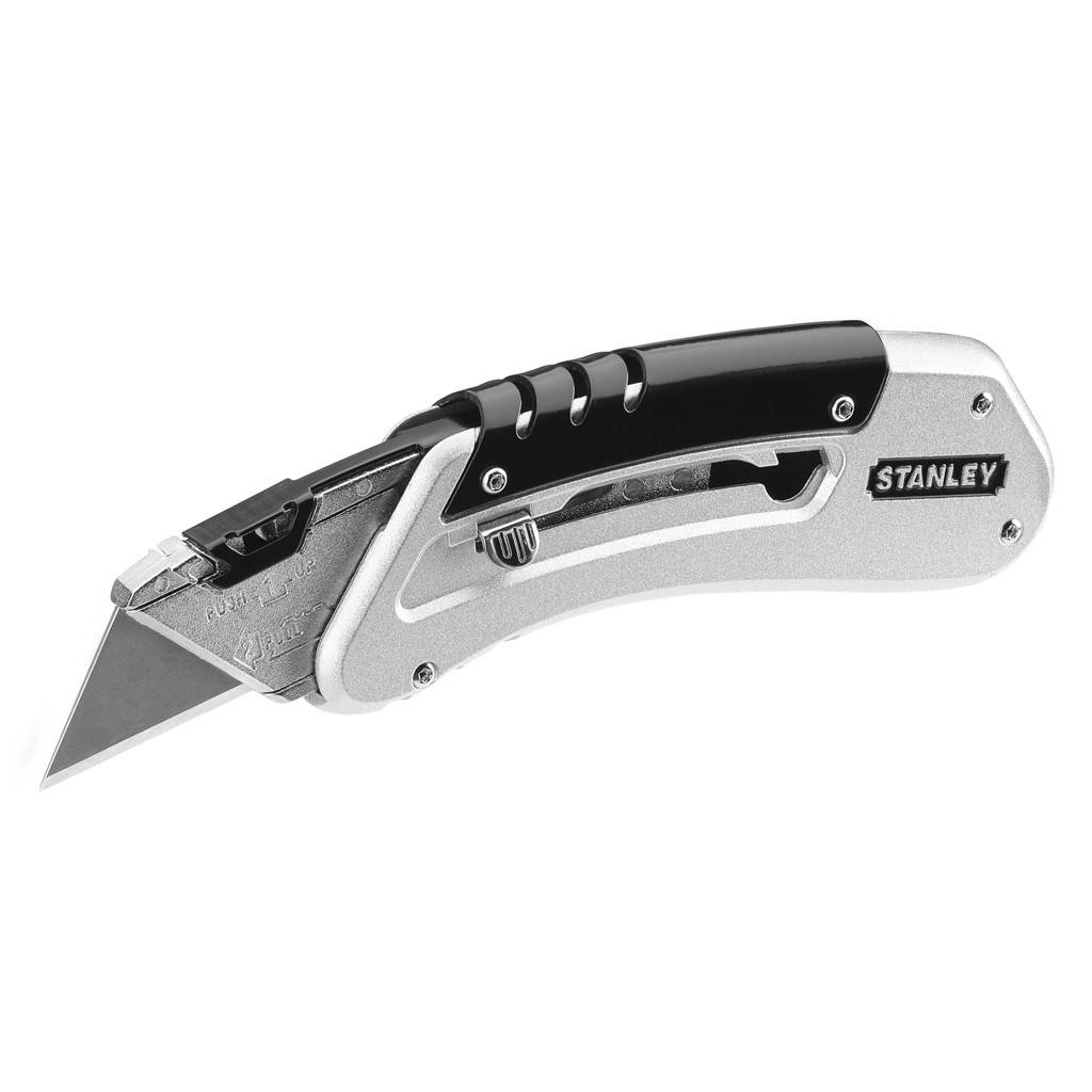 

Нож 19 мм трапеция 145 мм выдвижное лезвие серия Quickslide Fatmax Stanley 0-10-810