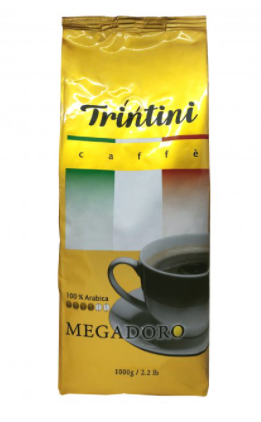 

Кофе Trintini Megadoro 100% арабика в зернах 1 кг