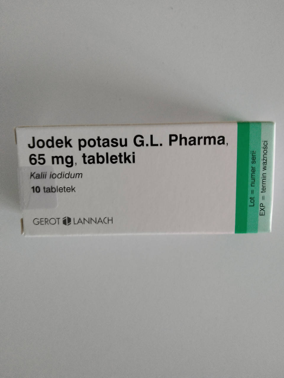 

Kалію йодид, Калия йодид, Kalii iodidum 65 mg, таблетки 10 шт