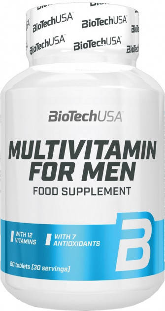 

Вітаміни Multivitamin For Men BioTech USA - 60 таб