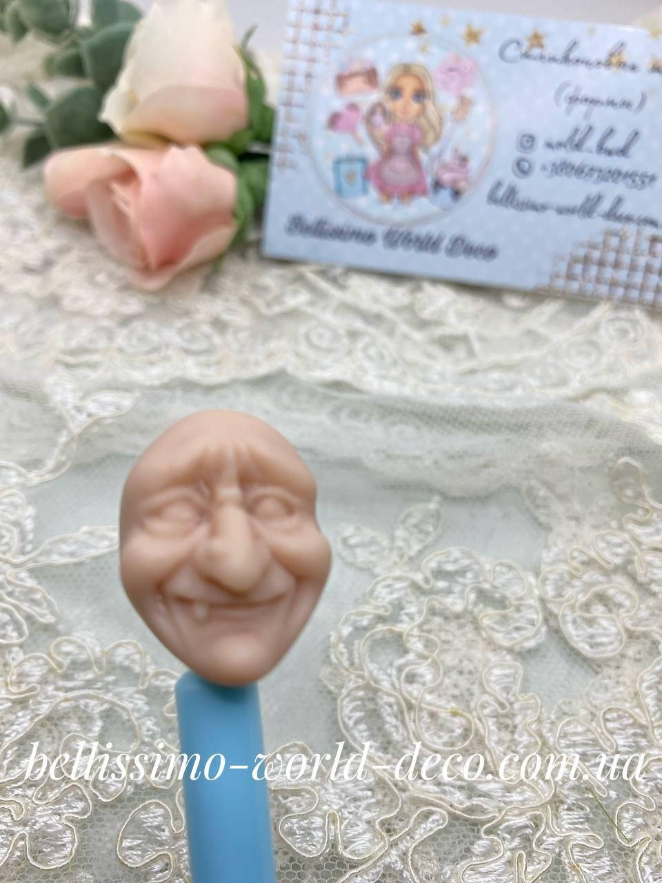 

Силиконовая форма (Молд) "Лицо "Баба-Яга"" 2,5смх1,8см