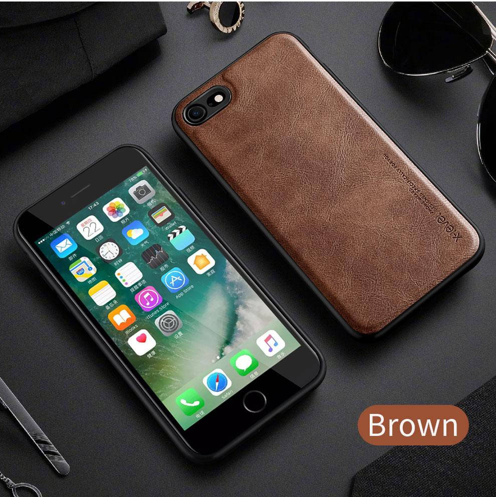 

Винтажный кожаный чохол накладка для айфон iPhone 7 8 se СЕ SE 2020 КОРИЧНЕВИЙ, Коричневый