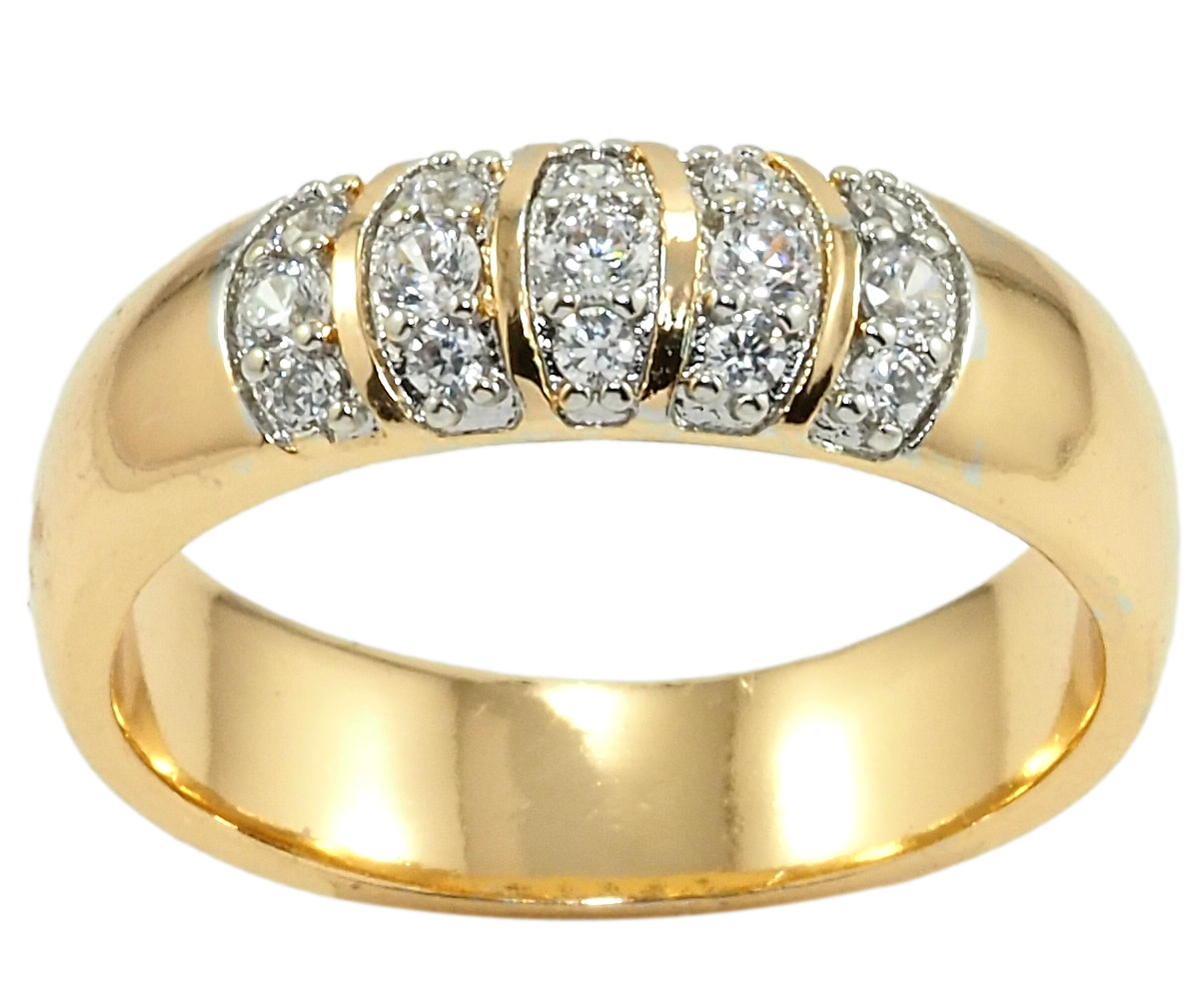 

Кольцо Xuping Позолота 18K + Родий "Инкрустация цирконием" р.17.5
