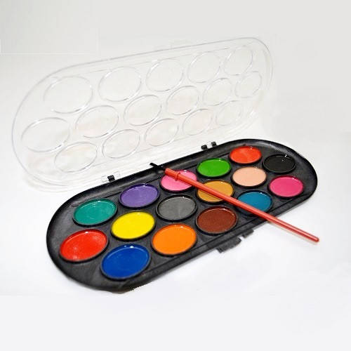 

Краски акварельные 16цв с кисточкой ST00203 (288наб)