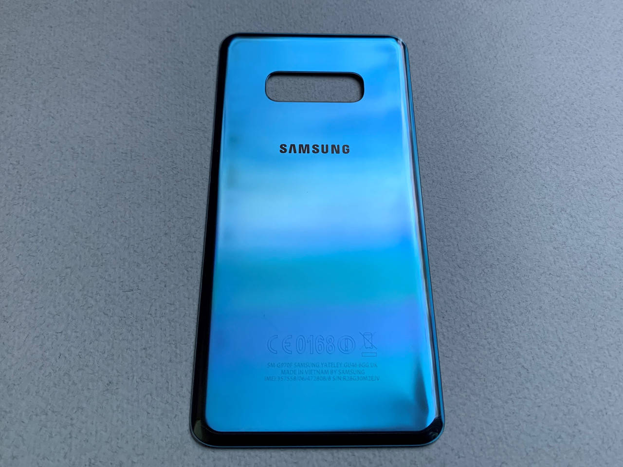 

Задняя крышка для Galaxy S10E Blue синего цвета на замену (для ремонта), Синий