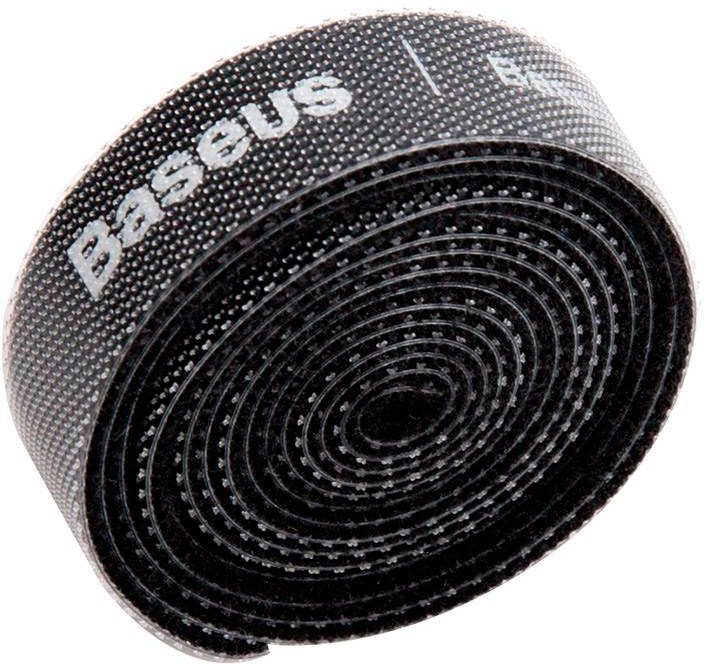 

Органайзер проводов Baseus Colourful Circle Velcro strap 3m, Black (ACMGT-F01)