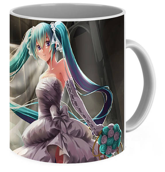 

Кружка Вокалоиды Vocaloid Хацунэ Мику Hatsune Miku VC 02.01, Разные цвета