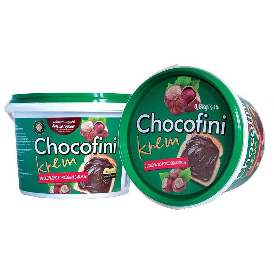 

CHOCOFINI шоколадно-ореховая паста 800г 6 шт в упаковке