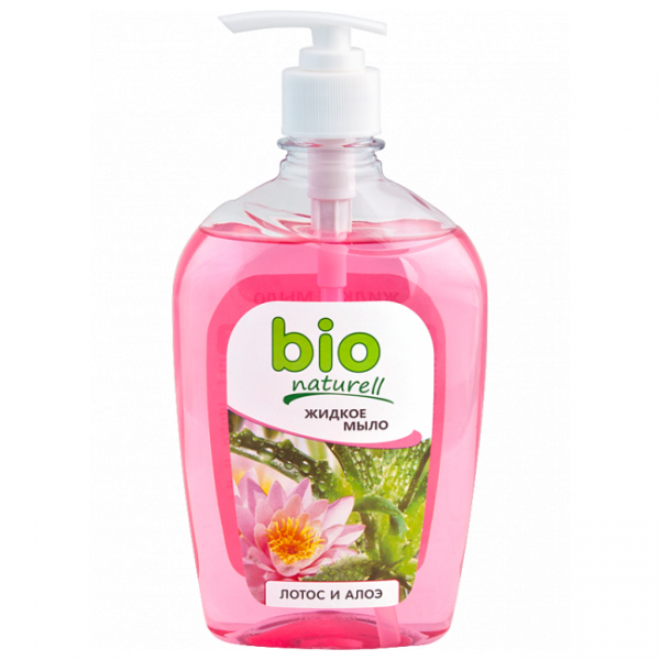 

Крем-мыло жидкое BIO Naturell Лотос и алоэ (с дозатором), 500 мл