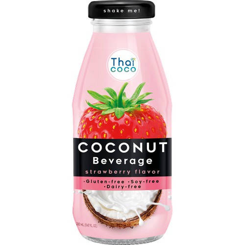 

Thai Coco Кокосовое молоко Coconut Beverage со вкусом клубники