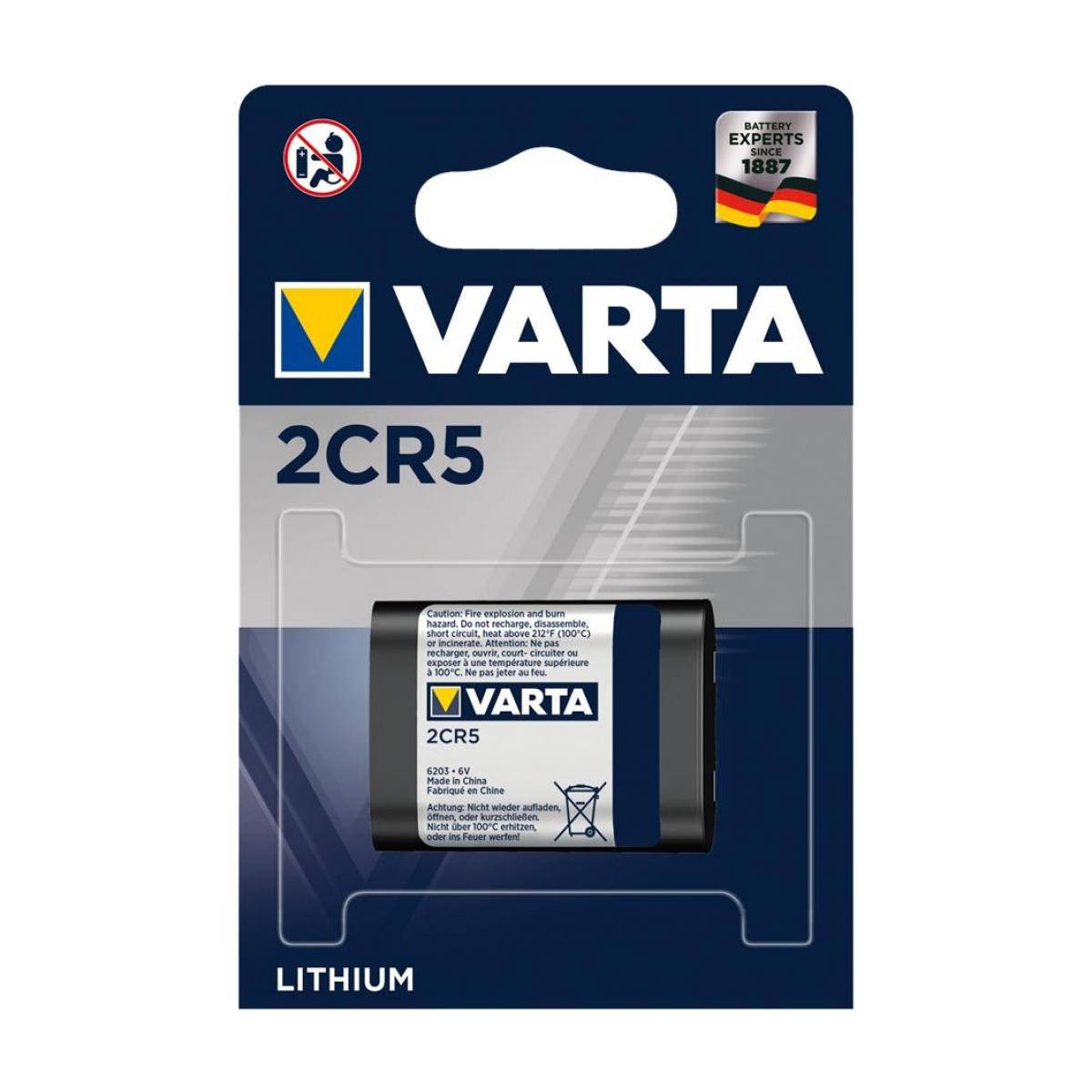 

Батарейка VARTA 2CR5 6203 Lithium