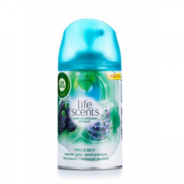 

Сменный аэрозольный баллон к Air Wick Freshmatic Life Scents утро в лесу, 250 мл