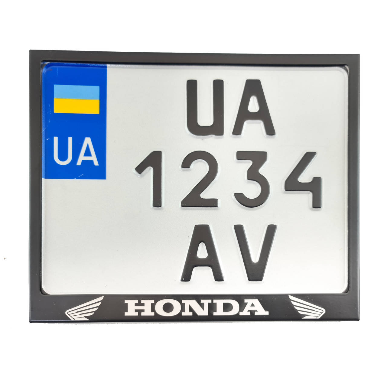 

Рамка для мотономера Honda black металл