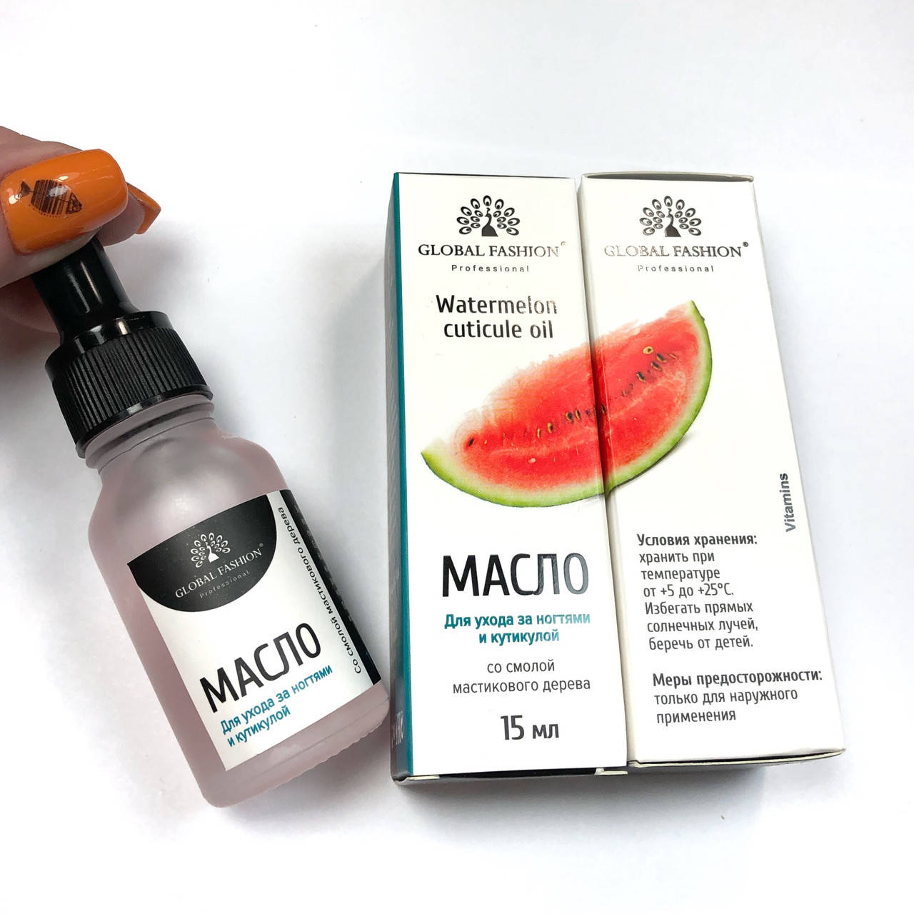 

Масло для кутикулы Глобал с пипеткой 15 мл (кавун)