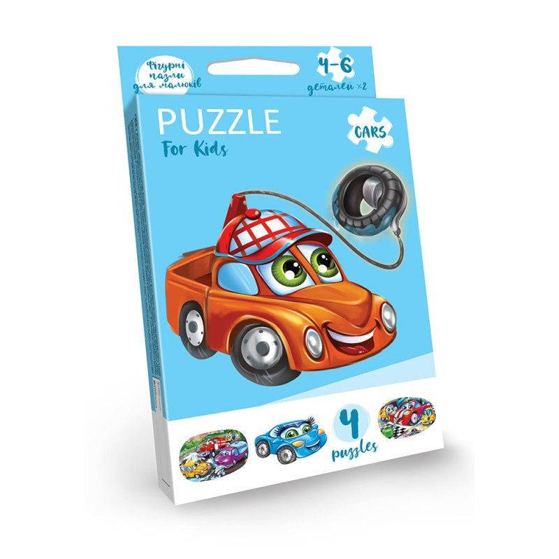 

Детские развивающие пазлы "Puzzle For Kids" PFK-05-12, 2 картинки (Машинка) от LamaToys