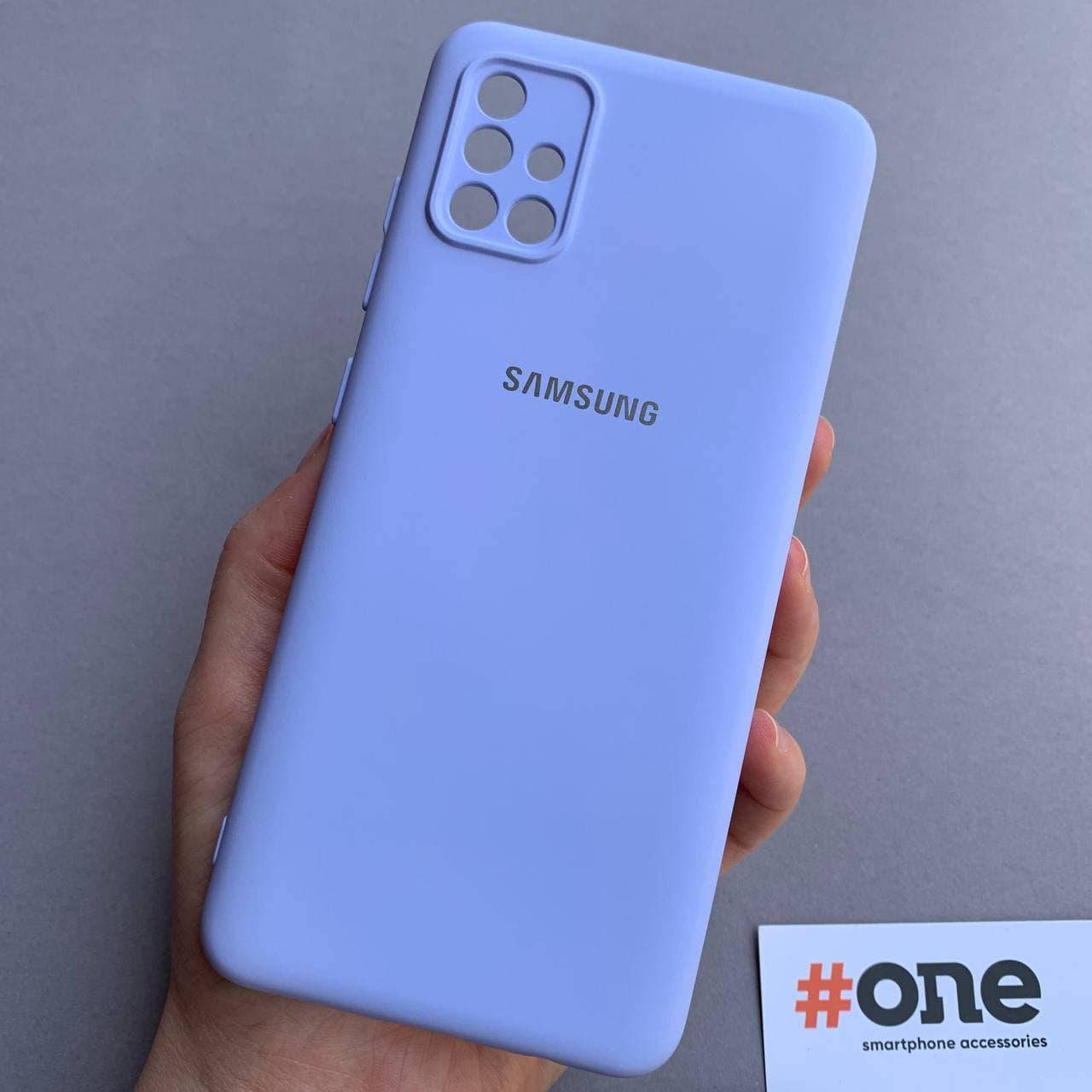 

Чехол для Samsung Galaxy A51 с микрофиброй с защитой для камеры чехол на телефон самсунг а51 сиреневый CMR