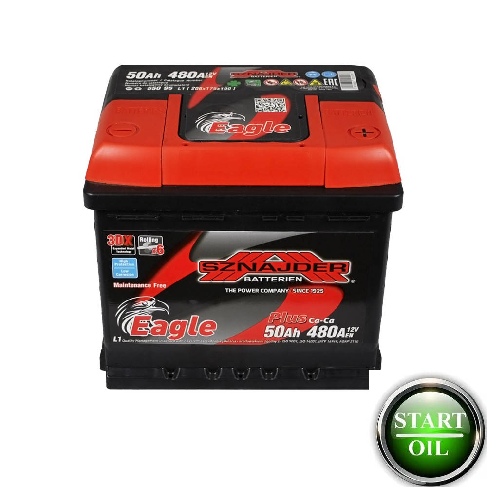 

Аккумулятор SZNAJDER Plus 50Ah 420A R+