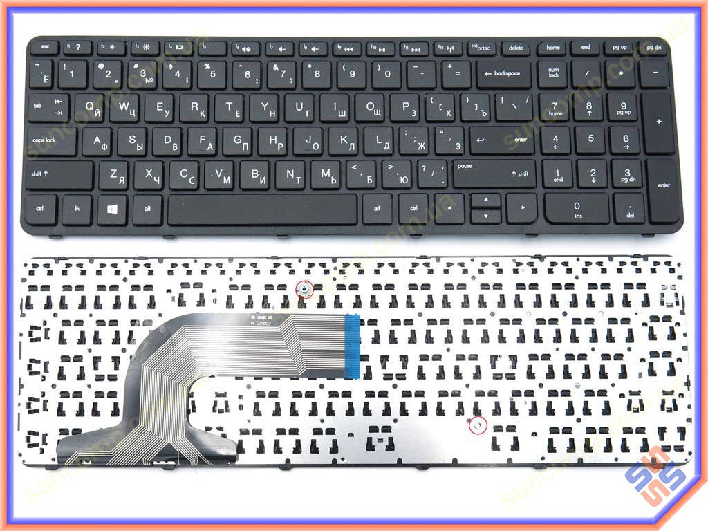 

Клавиатура для HP Pavilion 15 15-E, 15E, 15-N, 15N, 15-G, 15G, 15-R, 15R Series, HP 250 G3, 255 G3, 256 G3 (, Черный