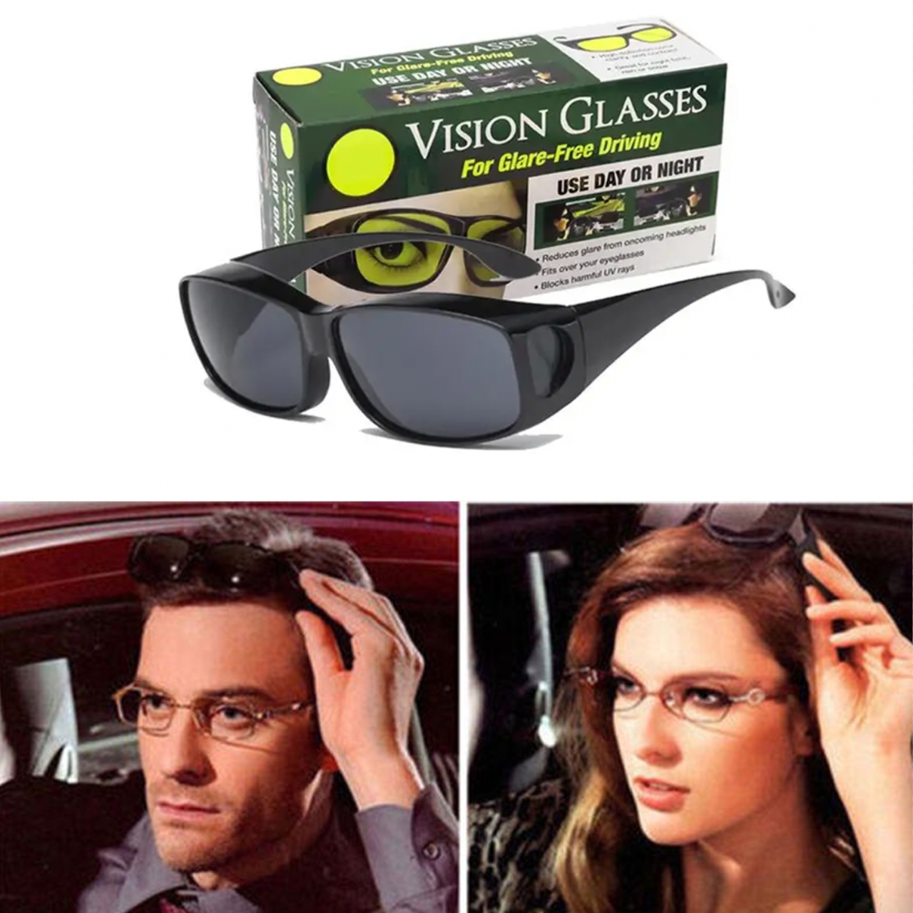 

Антибликовые водительские очки HD Vision / Очки для вождения, Черный