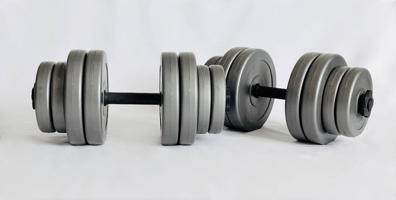 

Гантели 2х15кг GREY, Серый