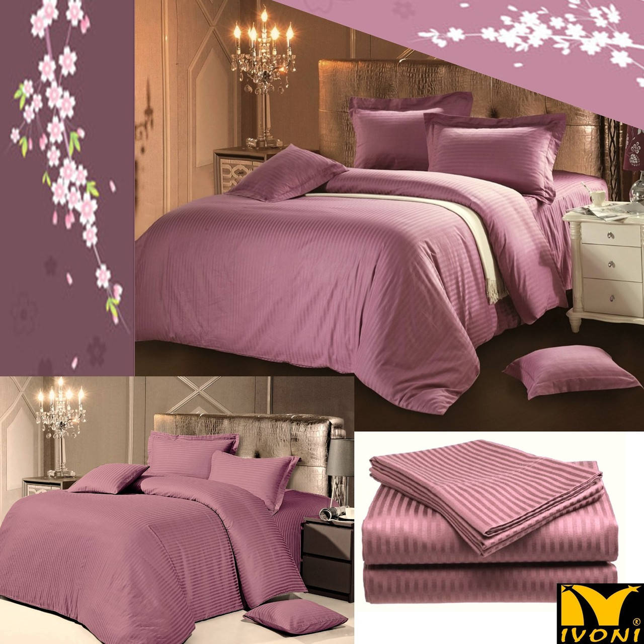 

Простынь на резинке 120х200 Коллекции "Elite Satin Stripe 1х1 cm Purple". Страйп-Сатин (Турция). Хлопок 100%., Бордовый