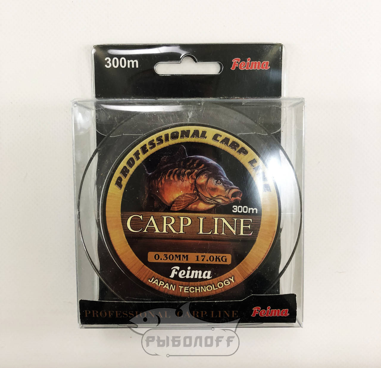 

Леска Feima Carp Line 300m 0.30mm, Зелёный