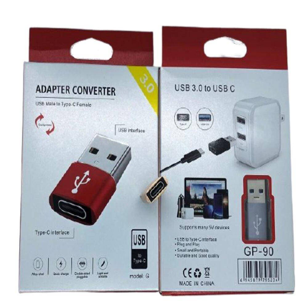 

Адаптер OTG USB 3.0 M на Type-C F GP-90