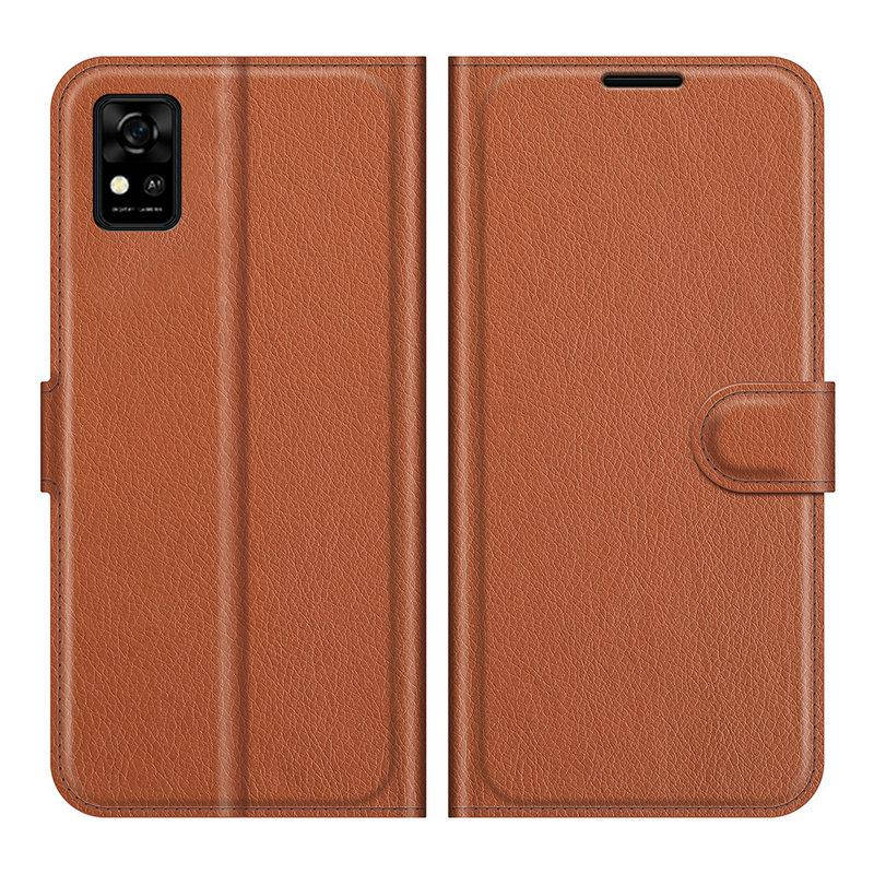 

Чехол книжка Lichee для ZTE Blade A31 (9 цветов) коричневый