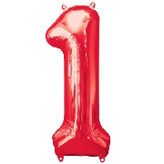 

Шар цифра 0 красная 100 см слим в уп. 1, Красный