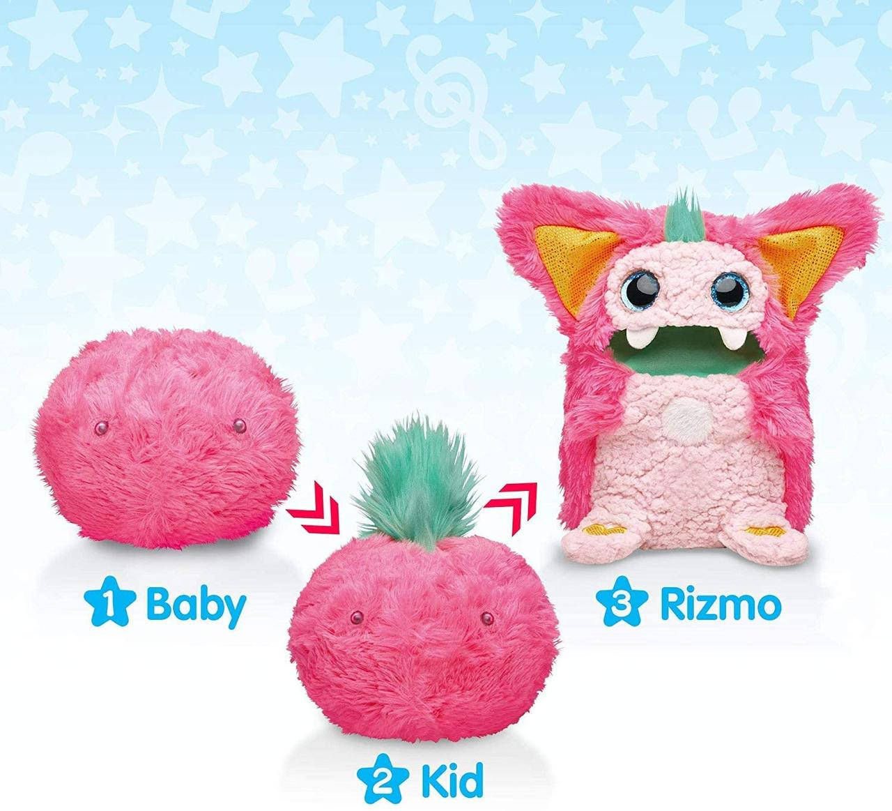 

Интерактивный питомец Ризмо Ягода от Tomy розовый Rizmo Evolving Berry Musical Friend Interactive Plush Toy