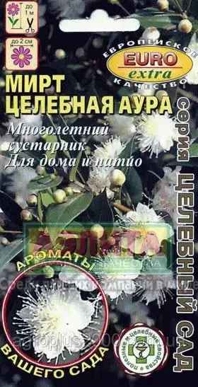 

Семена Мирт Целебная аура 0,07 грамма Аэлита, Зелёный