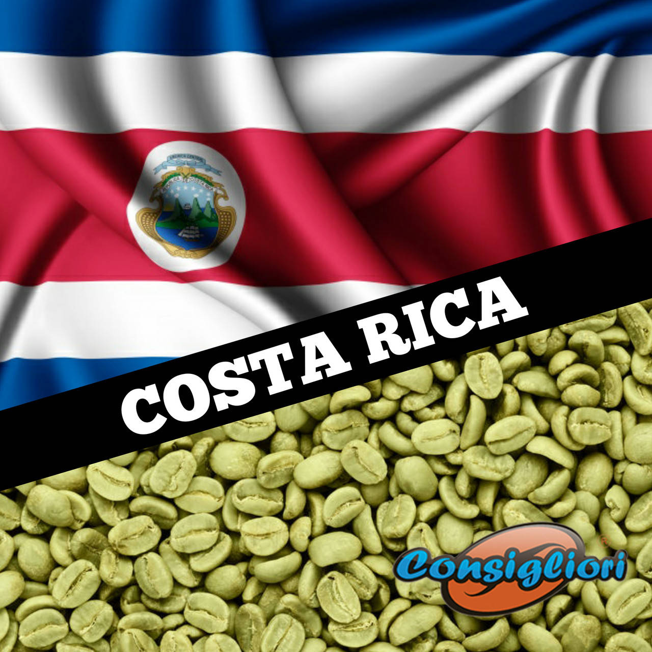 

ЗЕЛЕНЫЙ зерновой кофе "КОСТА РИКА", Арабика 100%