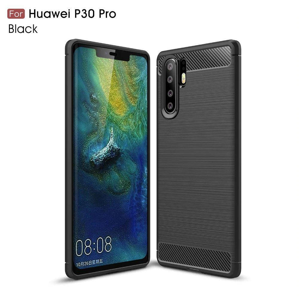 

TPU чехол накладка Urban для Huawei P30 Pro (4 цвета) чёрный