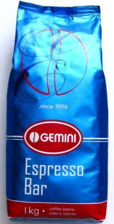 

Кофе в зернах Gemini Espresso Bar 1 кг
