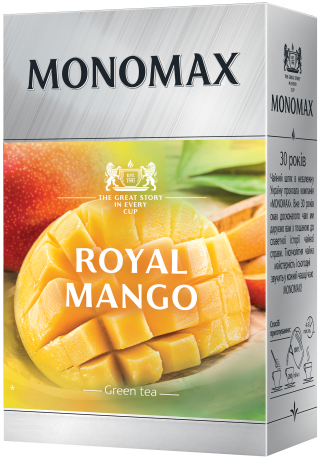 

Зеленый листовой чай с манго Monomax Royal Mango 80 грамм
