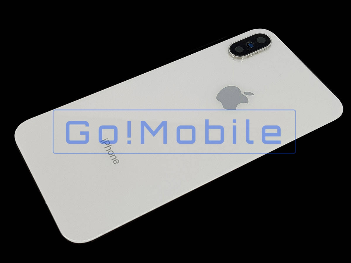 

Задняя крышка для iPhone X белая со стеклом камеры в комплекте оригинал (Китай), Белый