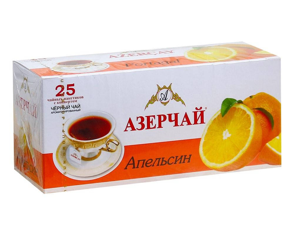 

Чай черный Azercay "Апельсин", 1,8г*25 шт (ароматизированный чай в пакетиках)