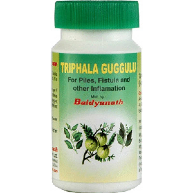 

Трифала гуггул Байдьянатх (Triphala guggulu Baidyanath), 80 табл