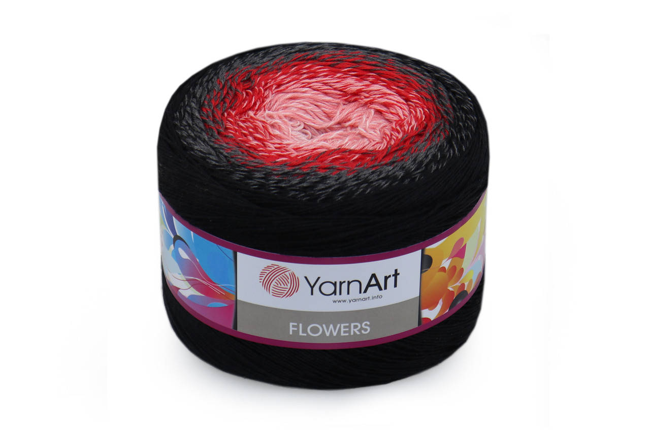 

YarnArt Flowers, №282, Секционное крашение