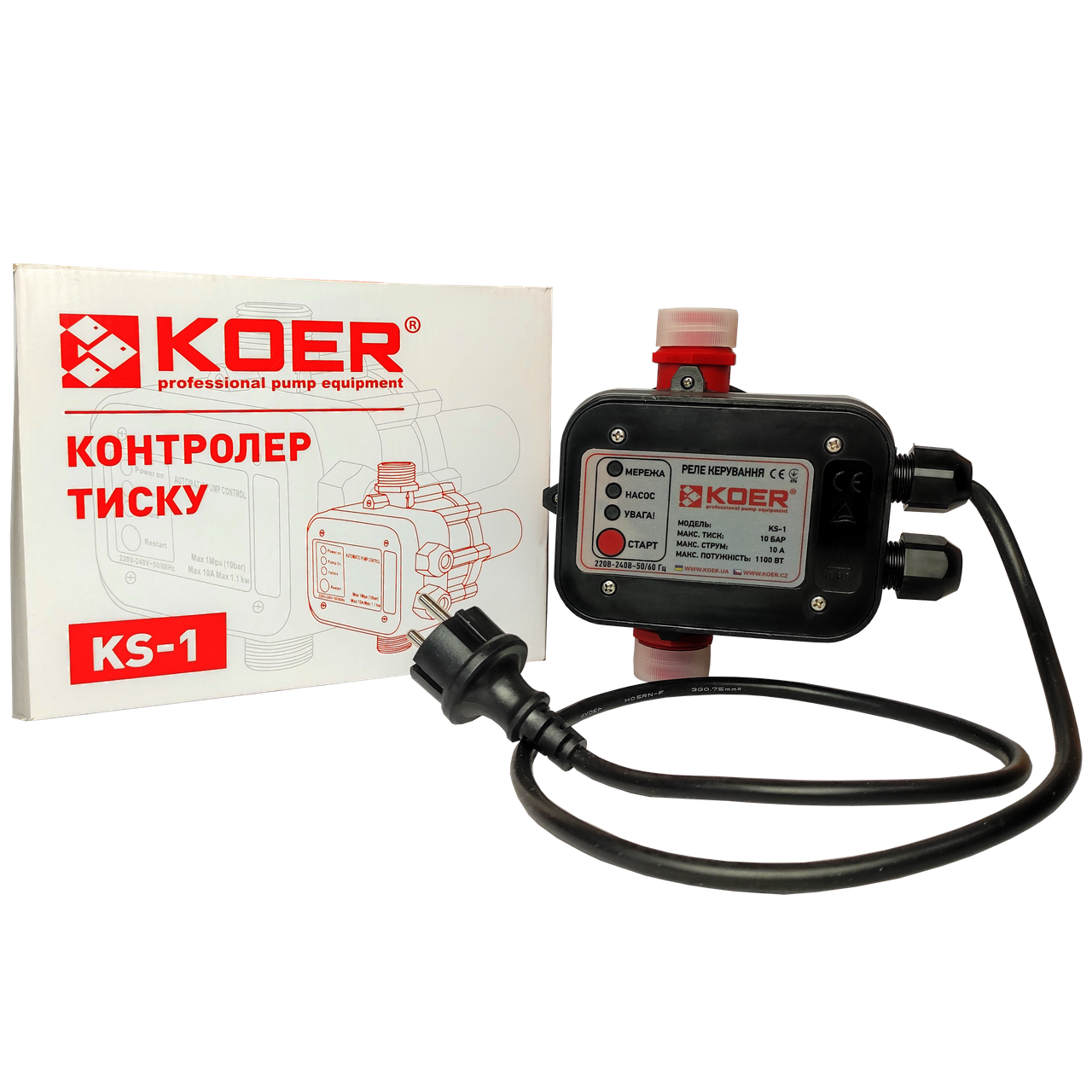 

KOER KS-1 Контроллер давления электронный для насо