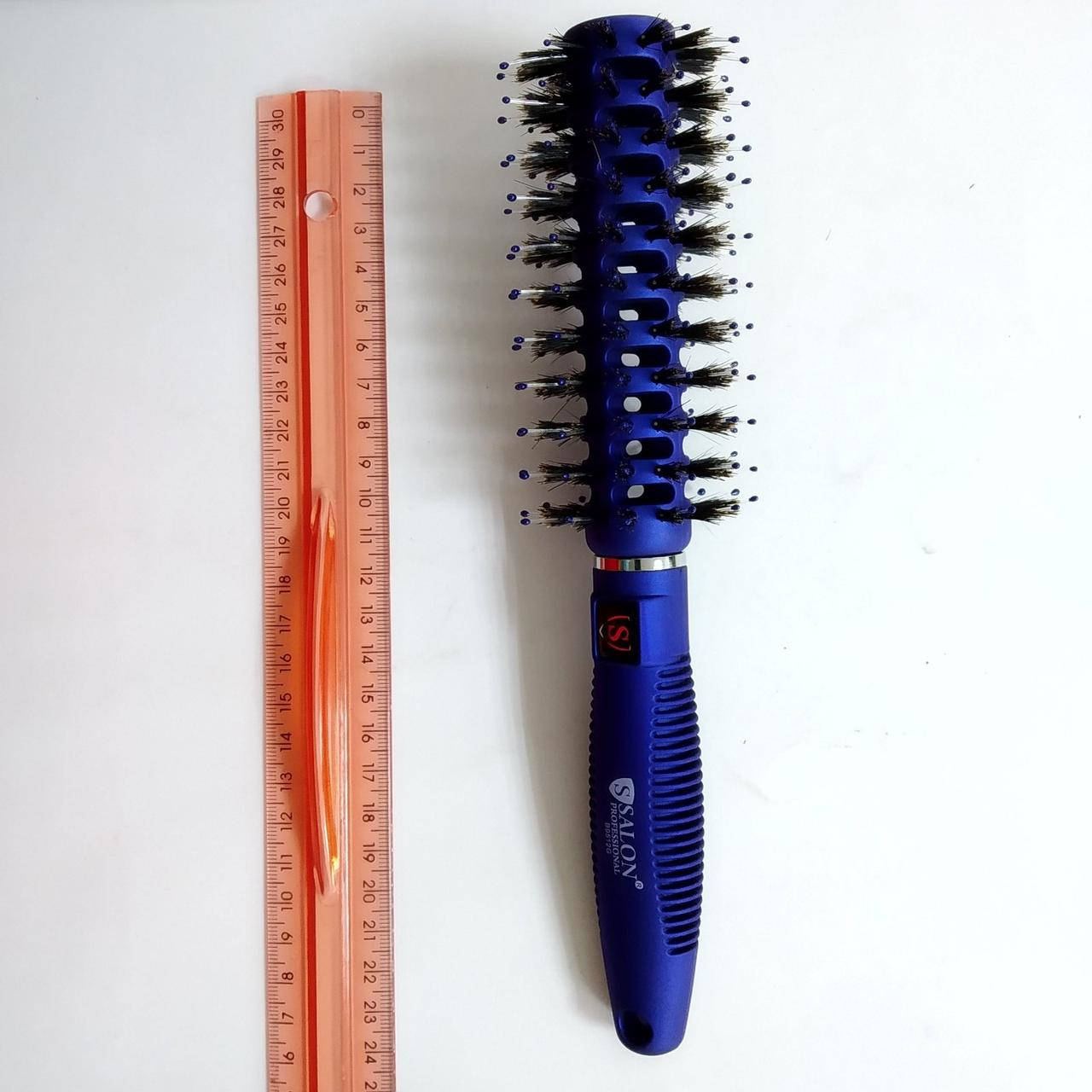 

Щётка-брашинг для волос круглая продувная Salon Professional, Синий